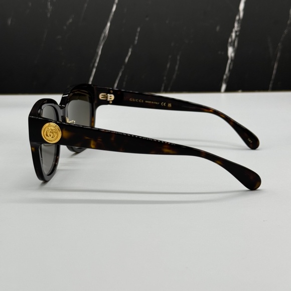NEW GUCCI GG1409SK 002 HAVANA BROWN ROUND WOMEN GUCCI SUNGLASSES main image 8